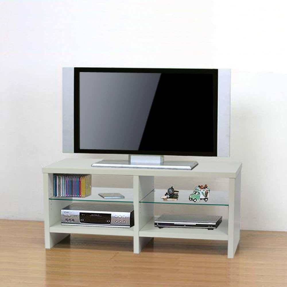 Amazon｜工場直販 家具ファクトリー 強化ガラス棚付 ローボード TV台